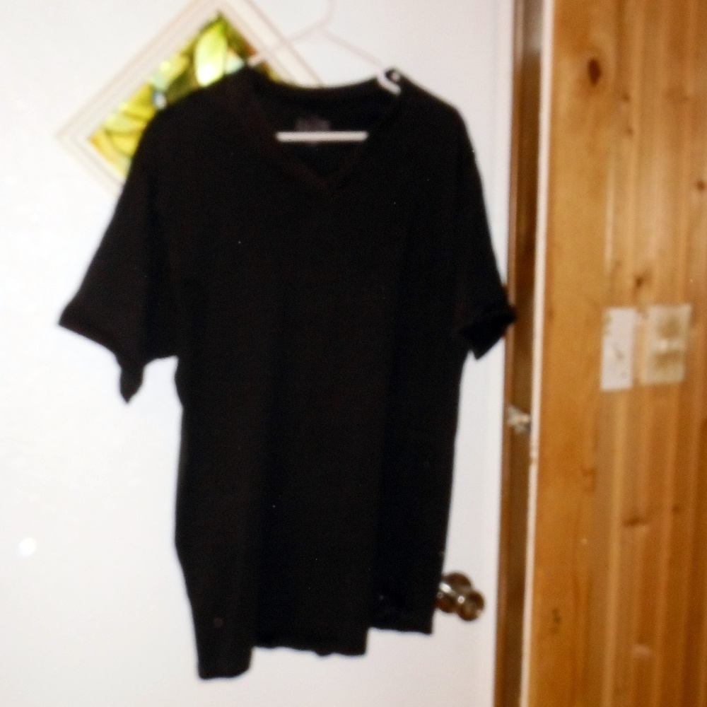 Calvin Klein Tshirt short sleeve v neck XL black